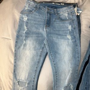 Light wash jeans